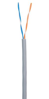 NETLAN EC-UU002-5-PVC-GY Кабель U/UTP 2 пары, Кат.5e (Класс D), 100МГц, одножильный