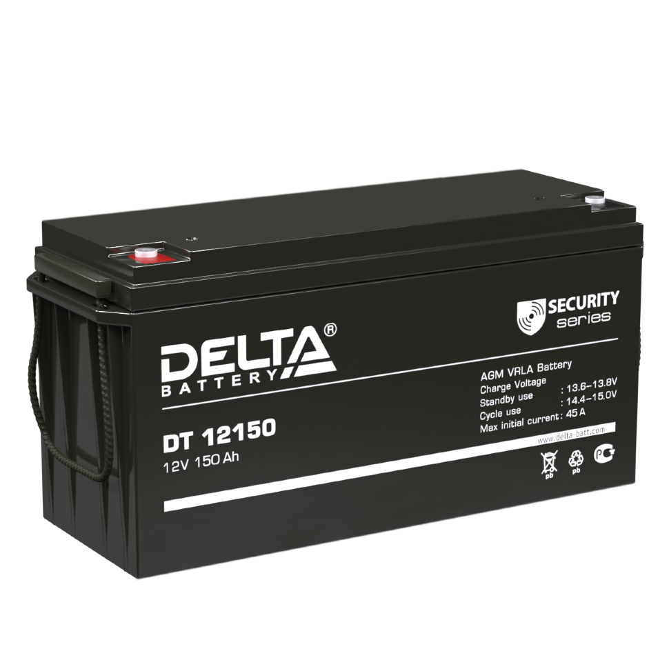 Все DELTA DT 12-150 Свинцово-кислотный аккумулятор видеонаблюдения в магазине Vidos Group