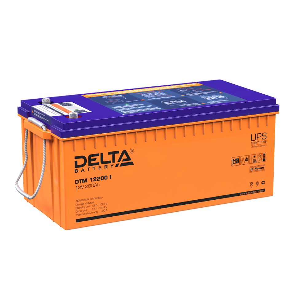 Все DELTA battery DTM 12200 I универсальная серия аккумуляторов видеонаблюдения в магазине Vidos Group