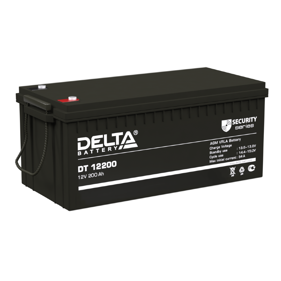 Все DELTA DT 12-200 Свинцово-кислотный аккумулятор видеонаблюдения в магазине Vidos Group
