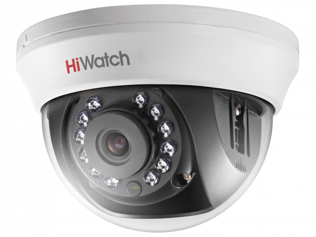 HiWatch DS-T101 (6 mm) 1 MPx внутренняя купольная HD-TVI камера с ИК-подсветкой до 20м