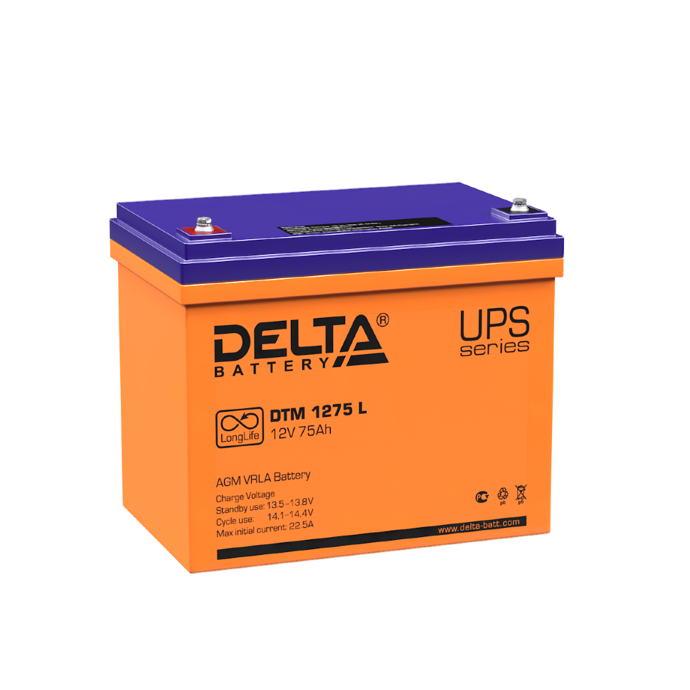 Все DELTA battery DTM 1275 L видеонаблюдения в магазине Vidos Group