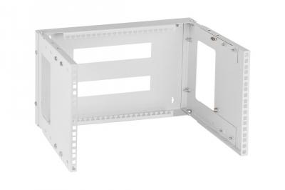 TLK TRW-065035-GY Настенная регулируемая монтажная рама 19", 6U,Ш505хВ277мм, глубина 233-350мм, сер