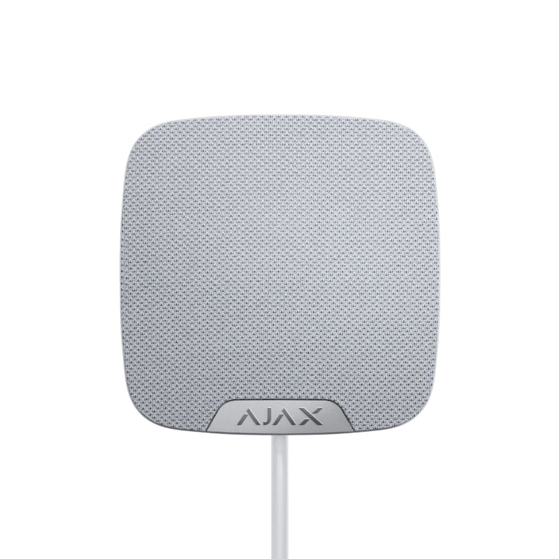 Все Ajax HomeSiren Fibra (W) Проводная сирена для помещений видеонаблюдения в магазине Vidos Group