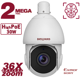 Купольная IP камера PTZ Beward SV2217-R36