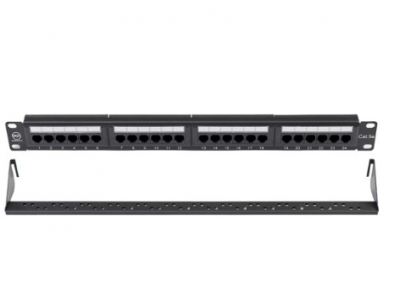 MR-PP01-010-24 Патч-панель 19" (1U), 24 порта RJ-45, категория 5e, Dual IDC, с задним кабельным орга