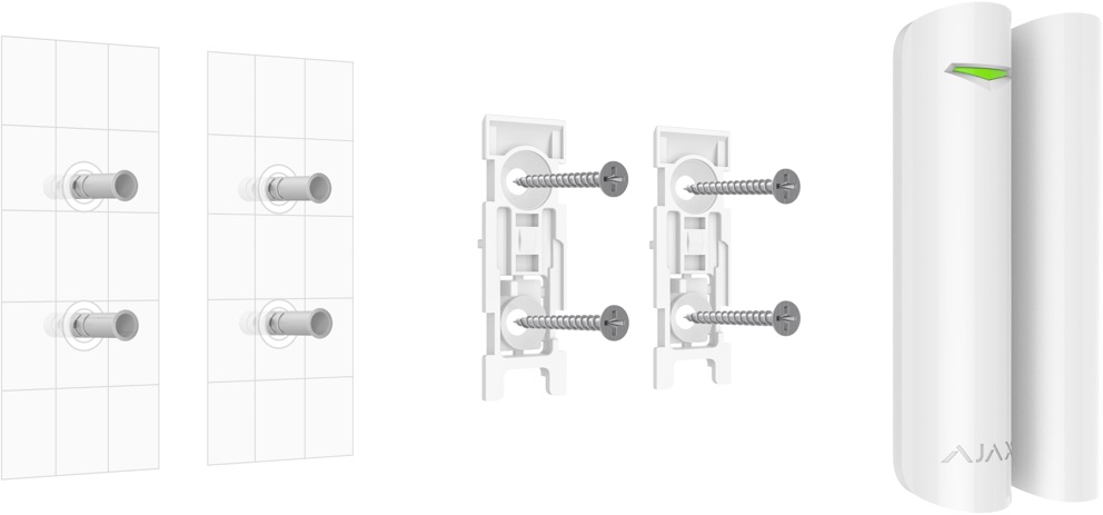 Все Ajax DoorProtect Plus (W) датчик открытия двери видеонаблюдения в магазине Vidos Group