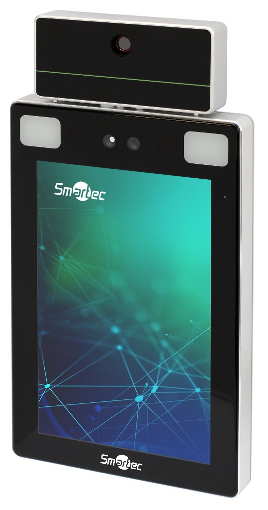Все Smartec ST-FR043T биометрический считыватель по геометрии лица и/или руки с измерением температуры видеонаблюдения в магазине Vidos Group
