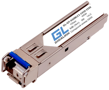 Все GIGALINK GL-OT-SG08LC1-1550-1310-D SFP модули 1G одноволоконные (WDM) видеонаблюдения в магазине Vidos Group
