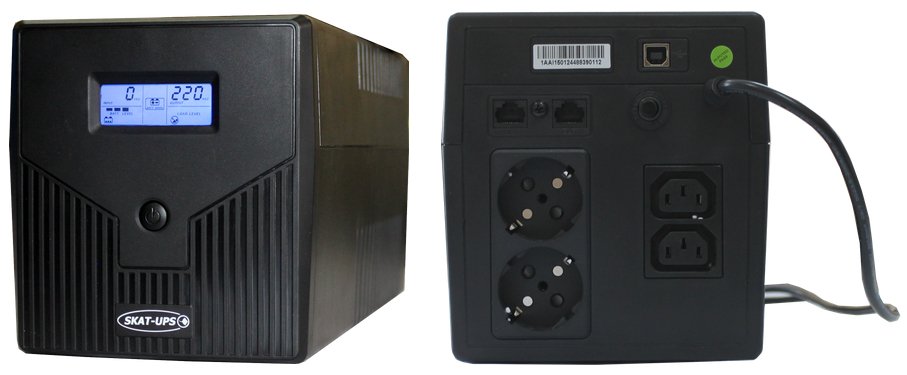 Все Бастион SKAT UPS 1000/600 источник электропитания специализированный видеонаблюдения в магазине Vidos Group