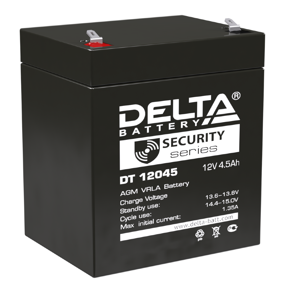 Все АКБ Delta DT 12045 Аккумулятор герметичный свинцово-кислотный видеонаблюдения в магазине Vidos Group