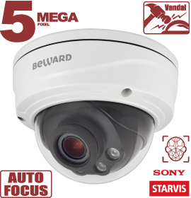 Все Купольная IP камера Beward SV3218DVZ видеонаблюдения в магазине Vidos Group