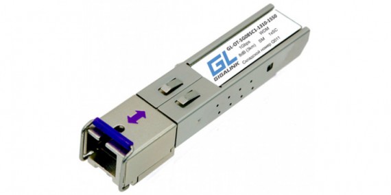 Все GIGALINK GL-OT-SG06SC1-1310-1550-B SFP модули 1G одноволоконные (WDM) видеонаблюдения в магазине Vidos Group