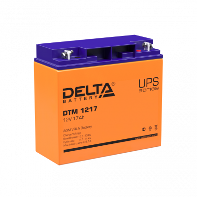 АКБ Delta DTM 1217 Аккумулятор герметичный свинцово-кислотный