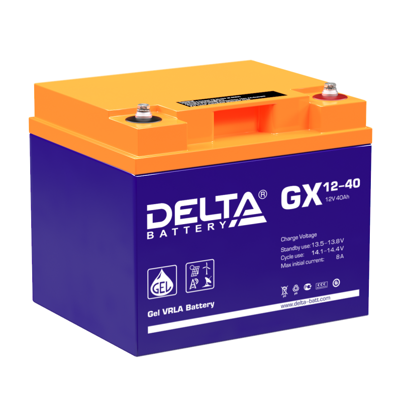 Все DELTA battery GX 12-40 видеонаблюдения в магазине Vidos Group