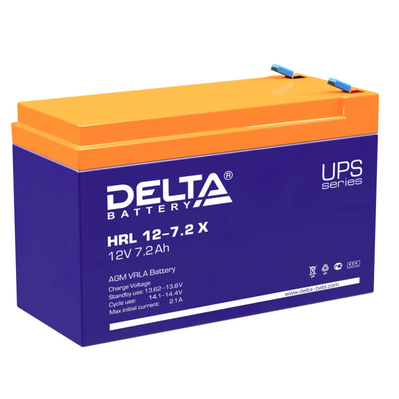 Все Батареи DELTA HRL 12-7.2 X видеонаблюдения в магазине Vidos Group