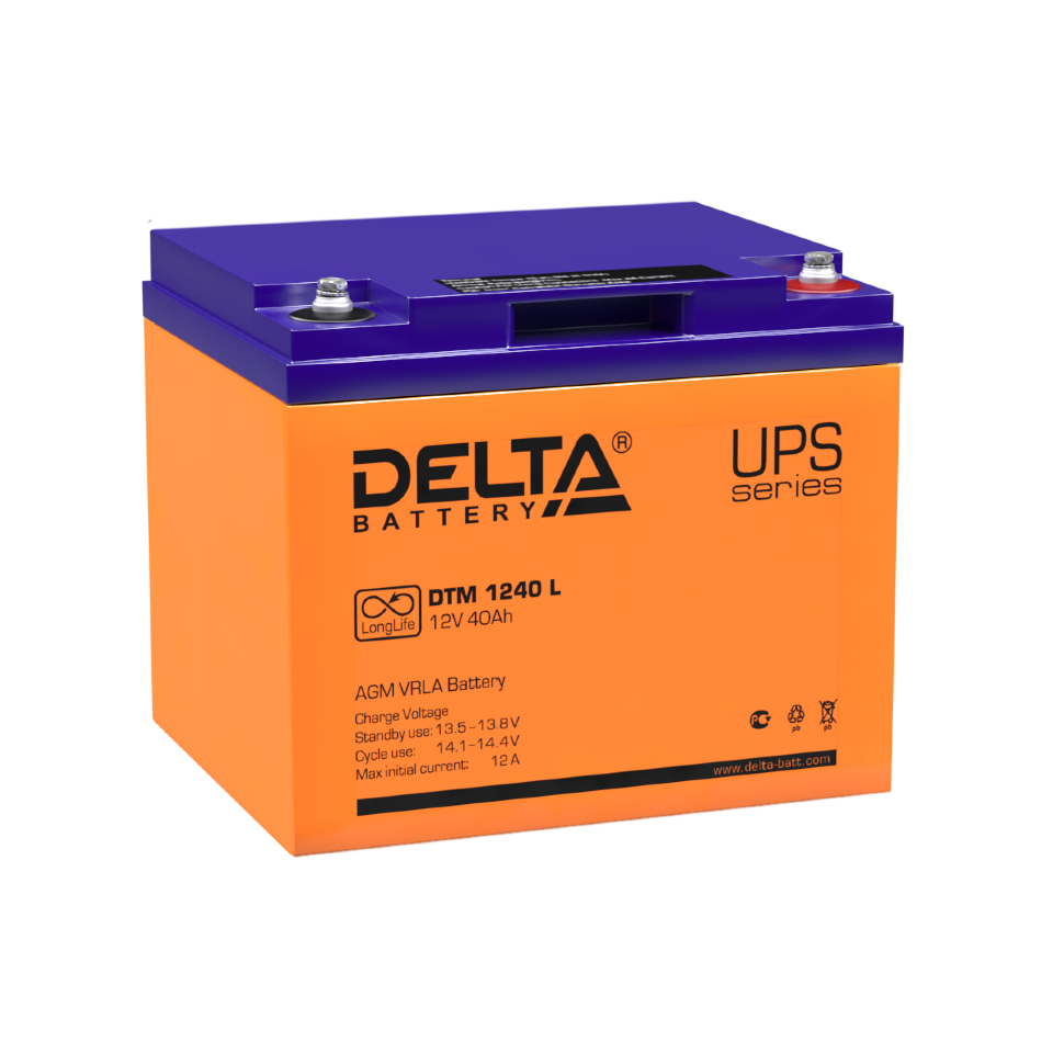 Все АКБ Delta DTM 1240L Аккумулятор герметичный свинцово-кислотный видеонаблюдения в магазине Vidos Group