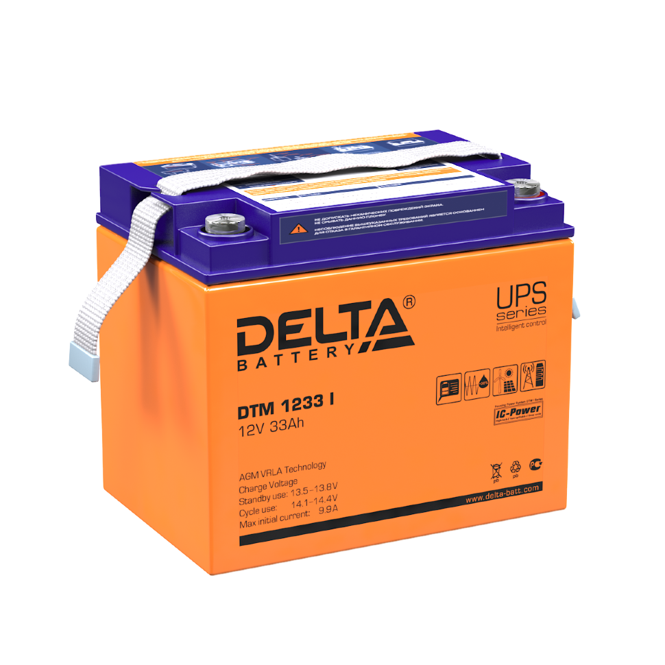 Все DELTA battery DTM 1233 I универсальная серия аккумуляторов видеонаблюдения в магазине Vidos Group
