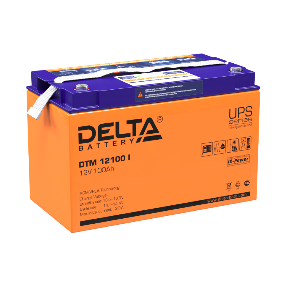 Все DELTA battery DTM 12100 I универсальная серия аккумуляторов видеонаблюдения в магазине Vidos Group