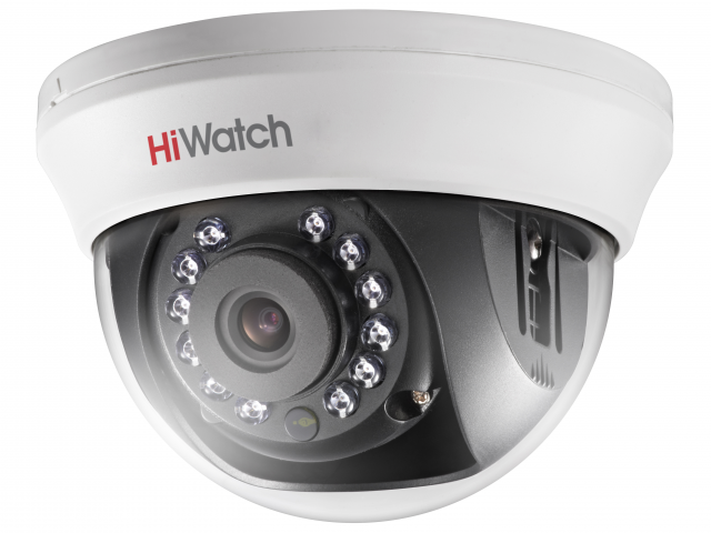 Все HiWatch DS-T201(B)(3.6mm) Внутренняя купольная HD-TVI камера видеонаблюдения в магазине Vidos Group