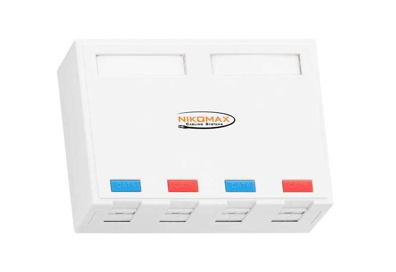 NIKOMAX NMC-MB4P-ST-WT коммутационная розетка