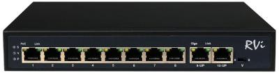 RVi-1NS08F-2T (1G) сетевой коммутатор 10 портов