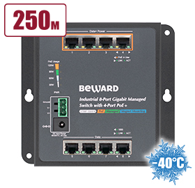 Коммутатор Ethernet с поддержкой PoE Beward STWP-08HP4