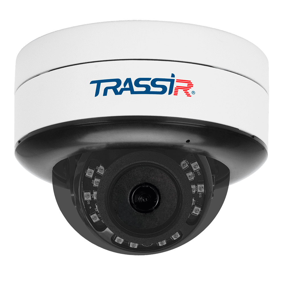 Все TRASSIR TR-D3121IR2 v6 2.8 Миниатюрная купольная вандалозащищенная IP-камера видеонаблюдения в магазине Vidos Group