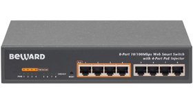 Все Коммутатор Ethernet с поддержкой PoE Beward STW-8P4 видеонаблюдения в магазине Vidos Group