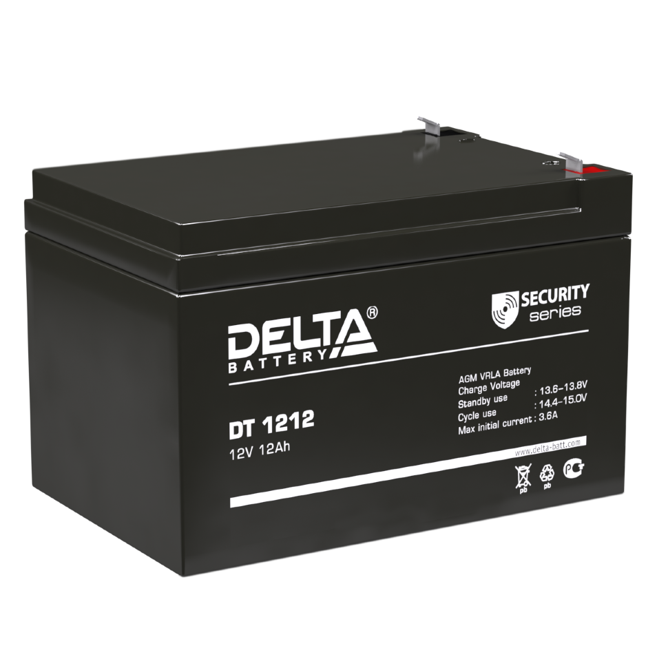 Все АКБ Delta DT 1212 Аккумулятор герметичный свинцово-кислотный видеонаблюдения в магазине Vidos Group
