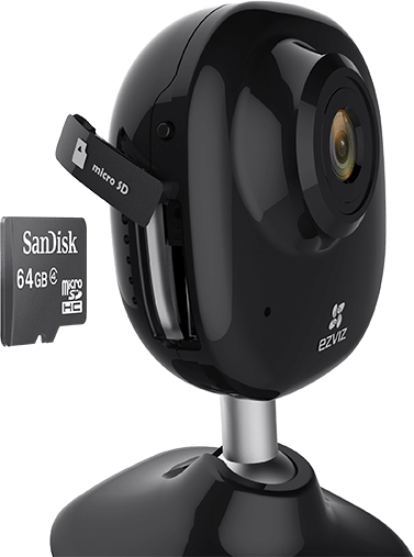 Все Ezviz Mini Plus (CS-CV200-A1-52WFR) черная IP-камера  видеонаблюдения в магазине Vidos Group