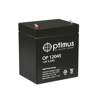 Optimus OP 12045 аккумулятор 12В, 4.5Ач