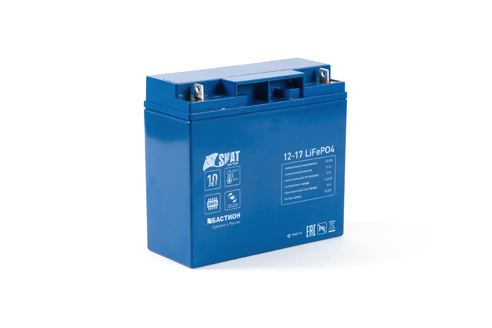 Все Бастион Skat i-Battery 12-17 LiFePo4 аккумуляторная батарея акб видеонаблюдения в магазине Vidos Group