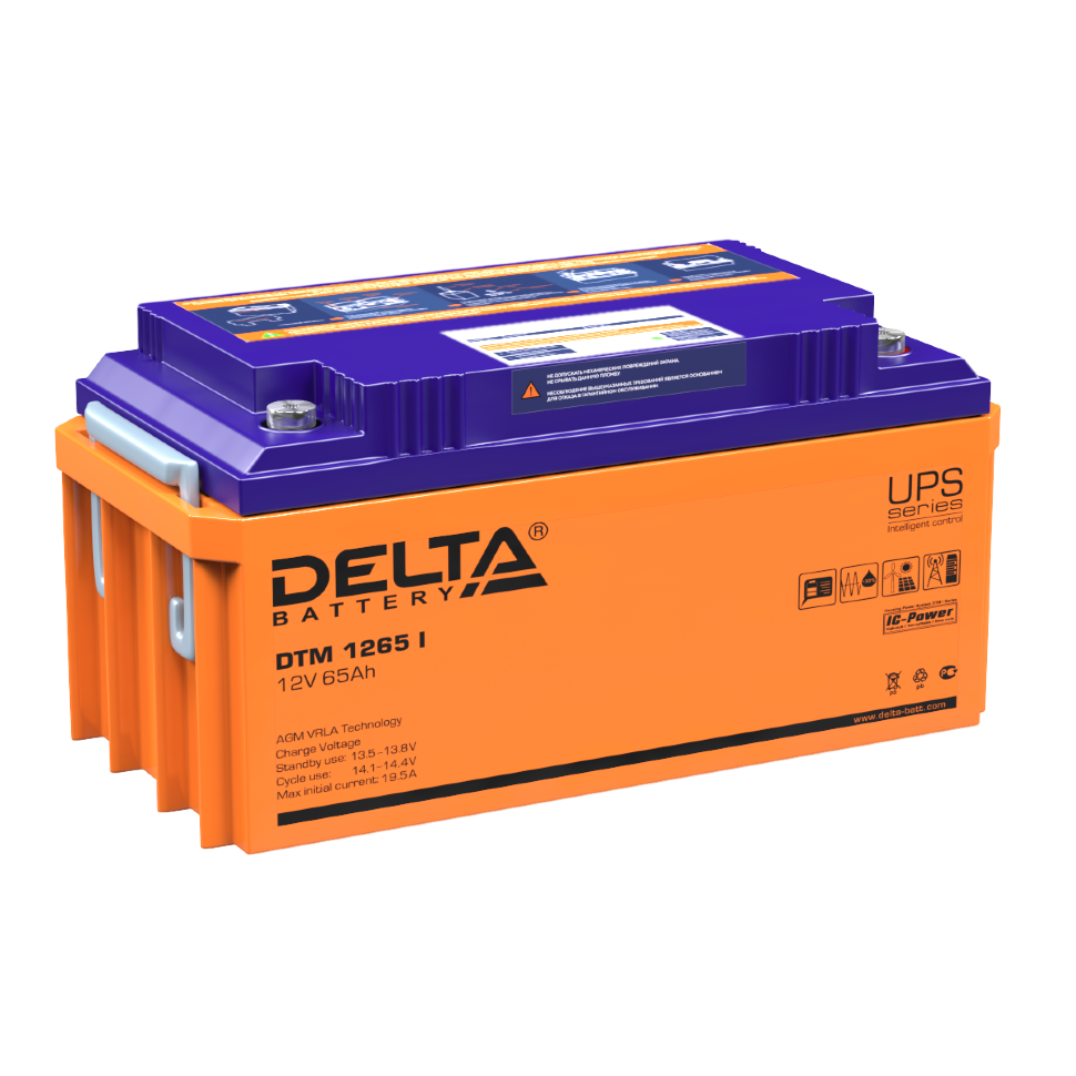 Все DELTA battery DTM 1265 I универсальная серия аккумуляторов видеонаблюдения в магазине Vidos Group
