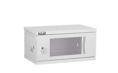 TLK TWI-156045-R-P-GY Настенный разборный шкаф TLK 19", 15U,перфорированная дверь, Ш600хВ703хГ450мм