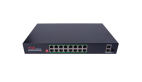 PoE коммутатор гигабитный 16 PoE + 2 SFP, модель CO-SWP16GFv2