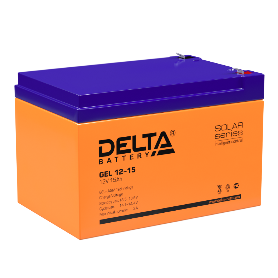 Все DELTA battery GEL 12-15 видеонаблюдения в магазине Vidos Group