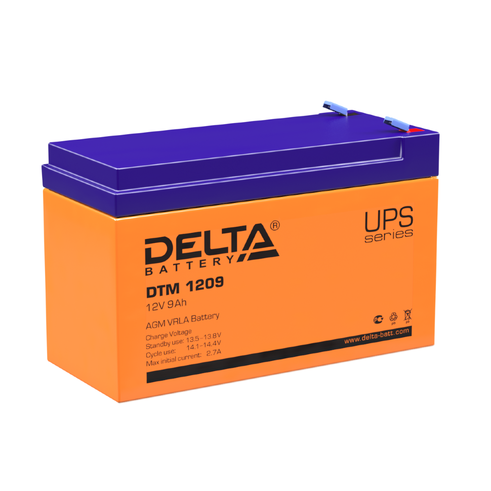 Все АКБ Delta DTM 1209 Аккумулятор герметичный свинцово-кислотный видеонаблюдения в магазине Vidos Group