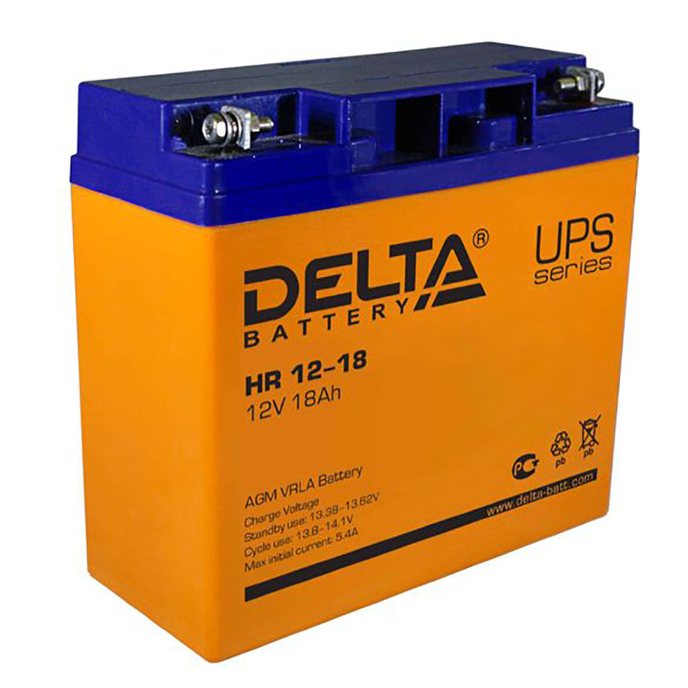Все DELTA battery HR12-18 видеонаблюдения в магазине Vidos Group