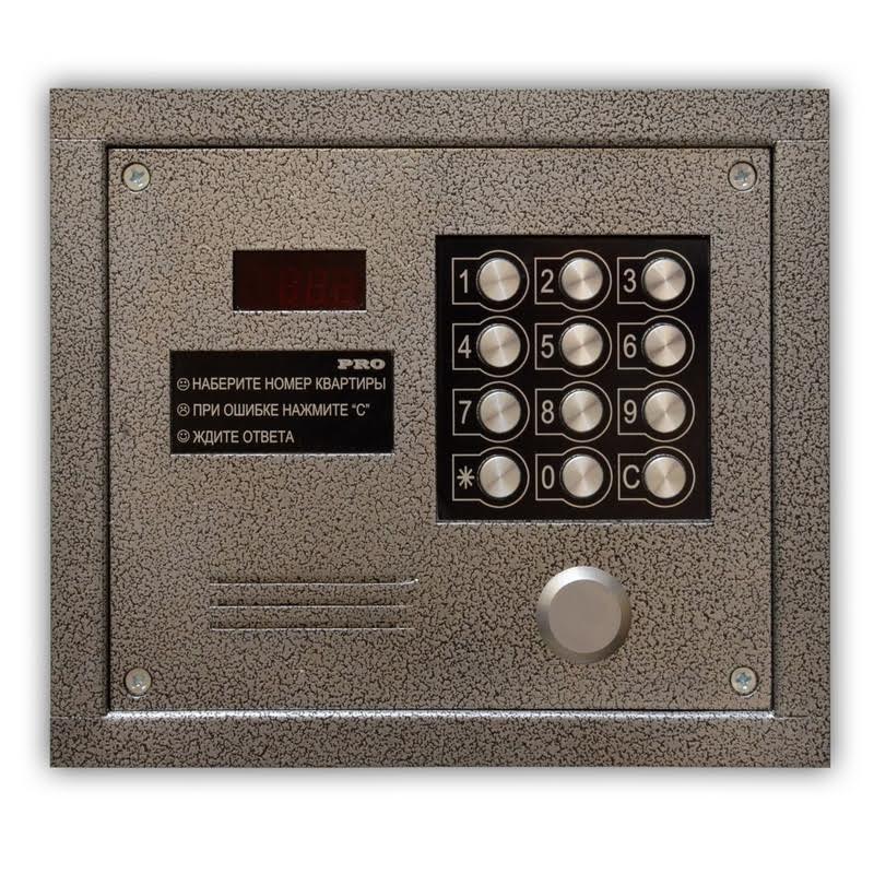 Все Олевс PRO-EM (серебрянный антик) Блок вызова домофона системы безопасности в магазине Vidos Group