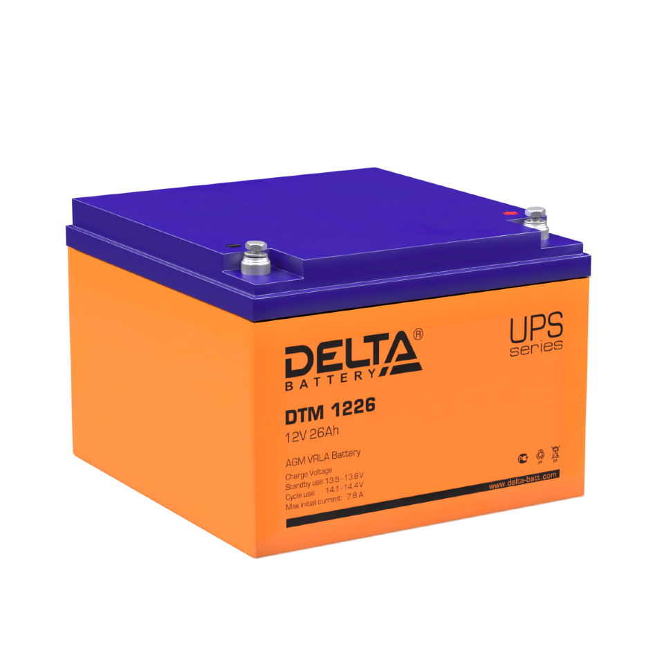Все АКБ Delta DTM 1226 Аккумулятор герметичный свинцово-кислотный видеонаблюдения в магазине Vidos Group