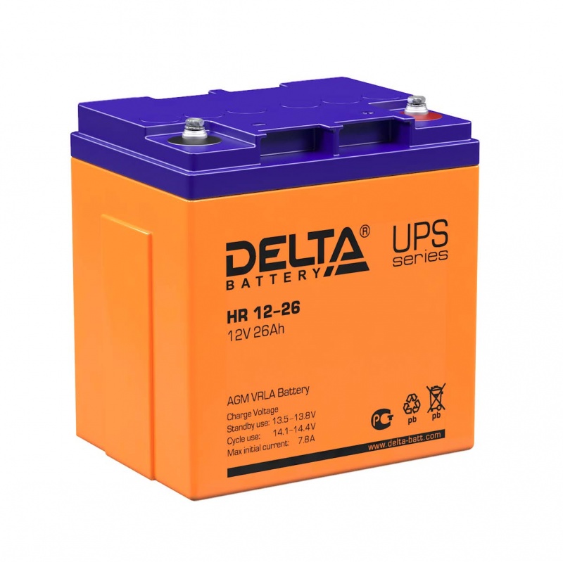 Все DELTA battery HR 12-26  ups серия аккумуляторов видеонаблюдения в магазине Vidos Group