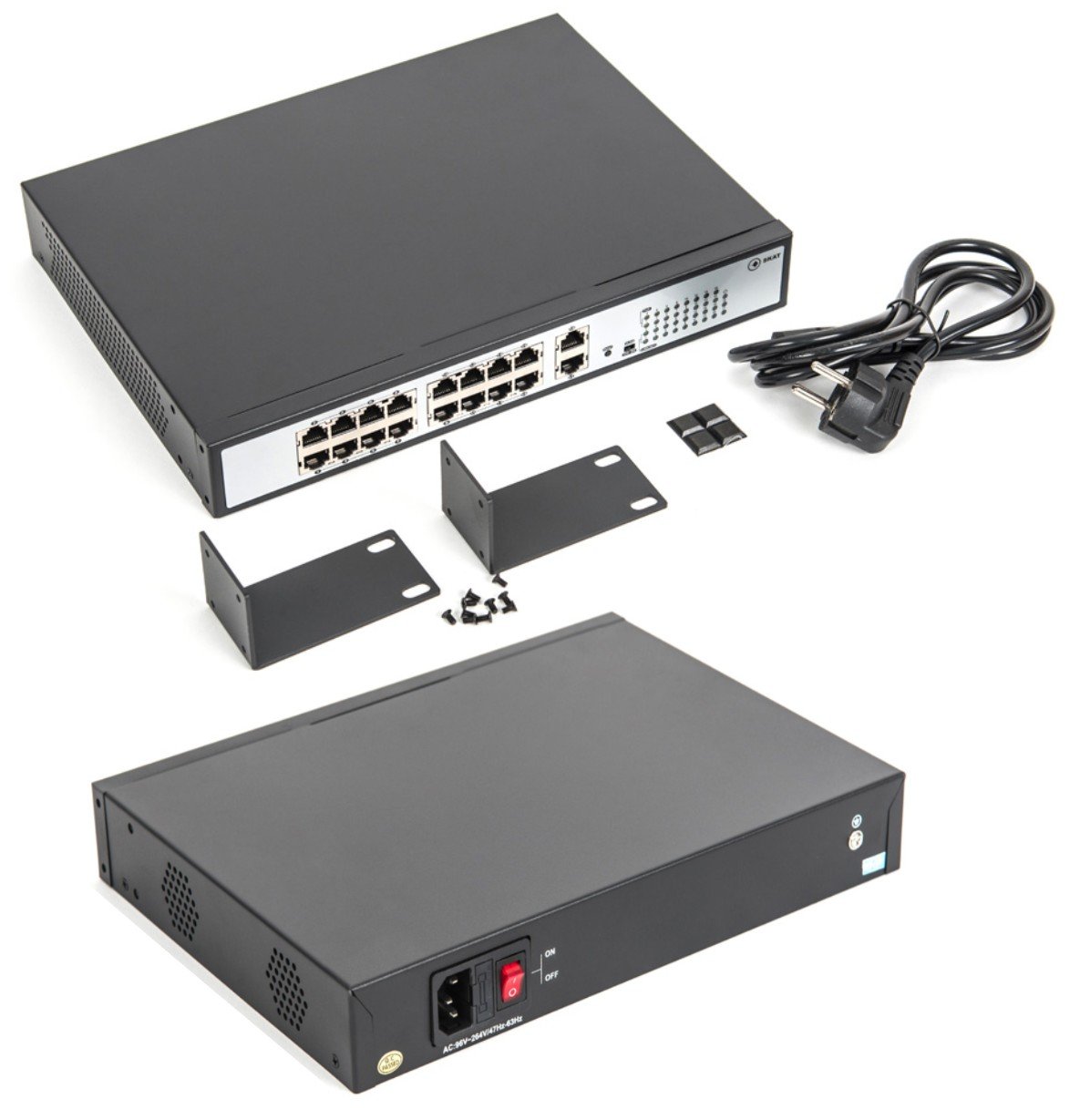 Бастион SKAT PoE-16E-2G коммутатор poe plus