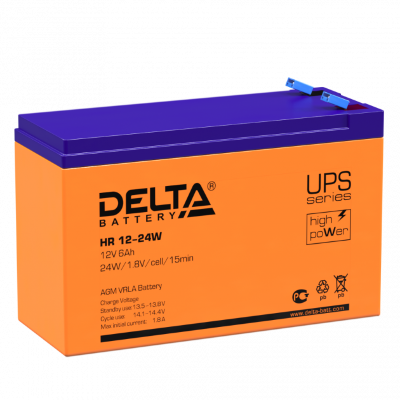 АКБ Delta HR 12-24W Аккумулятор герметичный свинцово-кислотный