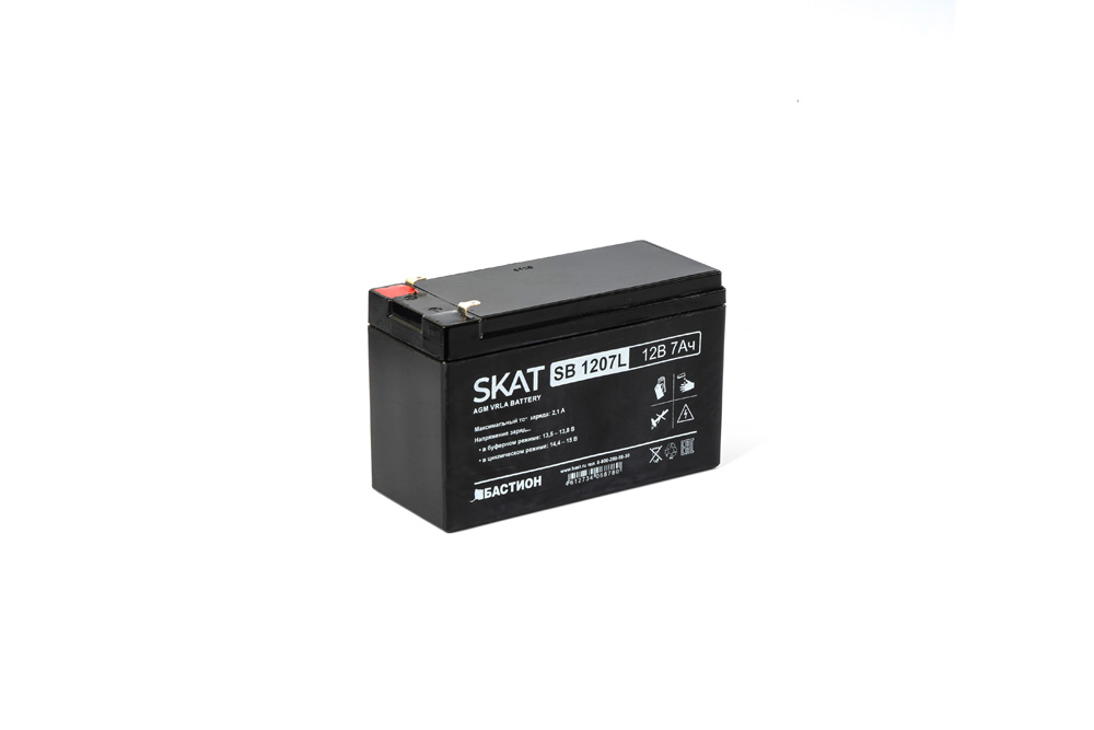 Все Бастион SKAT SB 1207L акб свинцово-кислотная тип agm 12v видеонаблюдения в магазине Vidos Group