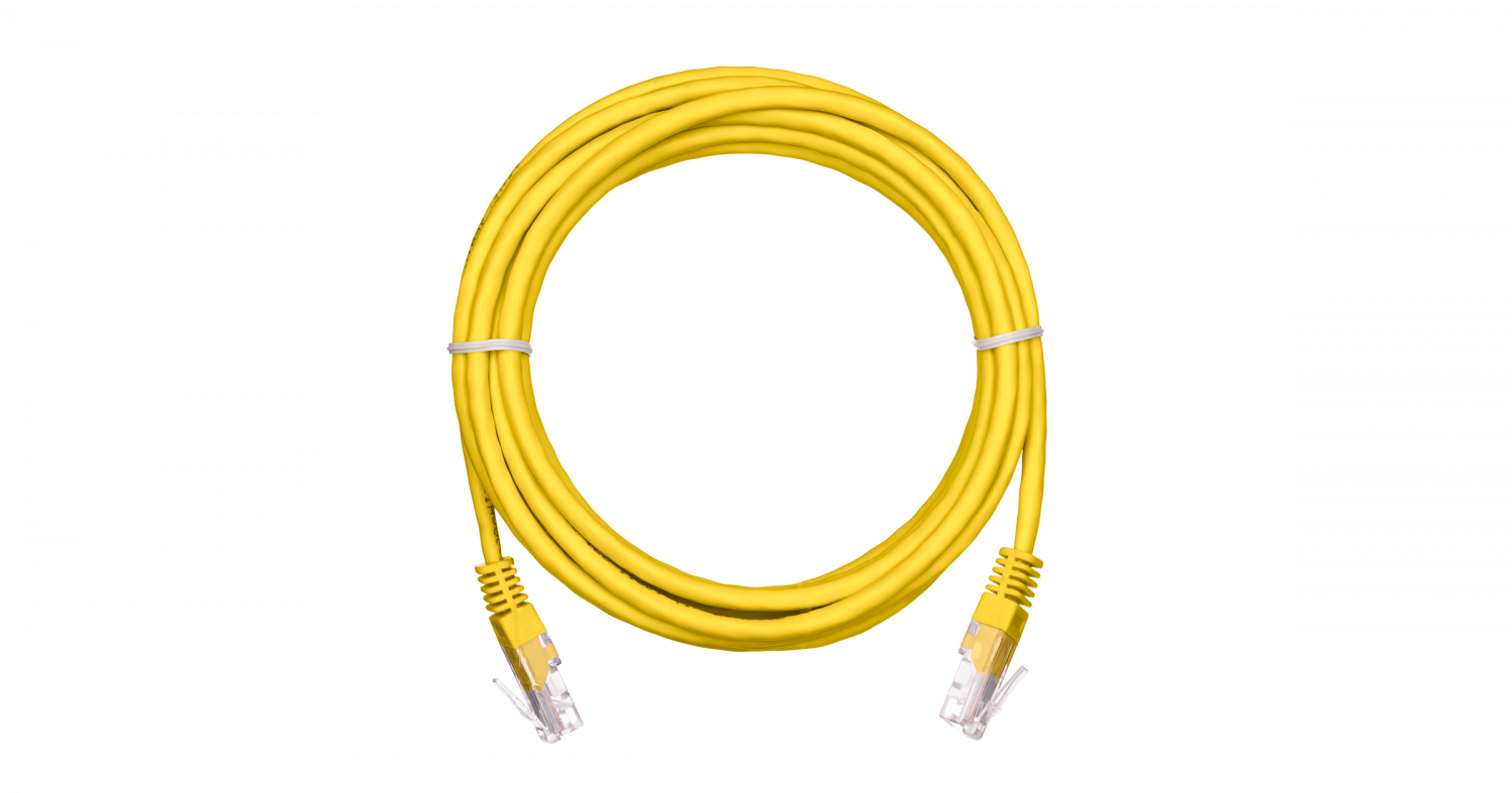 NETLAN EC-PC4UD55B-BC-PVC-050-YL-10 коммутационный шнур