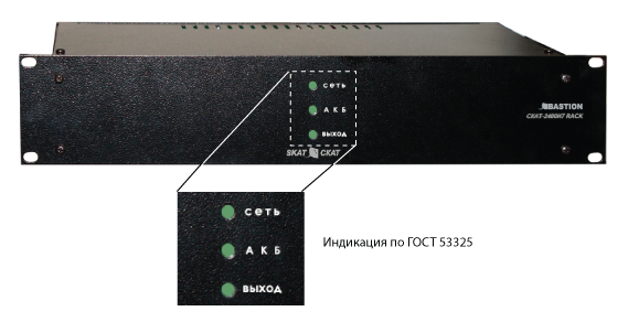 Все Бастион СКАТ-2400И7 RACK источник бесперебойного питания 24В 4А видеонаблюдения в магазине Vidos Group