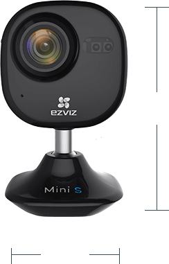Все Ezviz Mini Plus (CS-CV200-A1-52WFR) черная IP-камера  видеонаблюдения в магазине Vidos Group