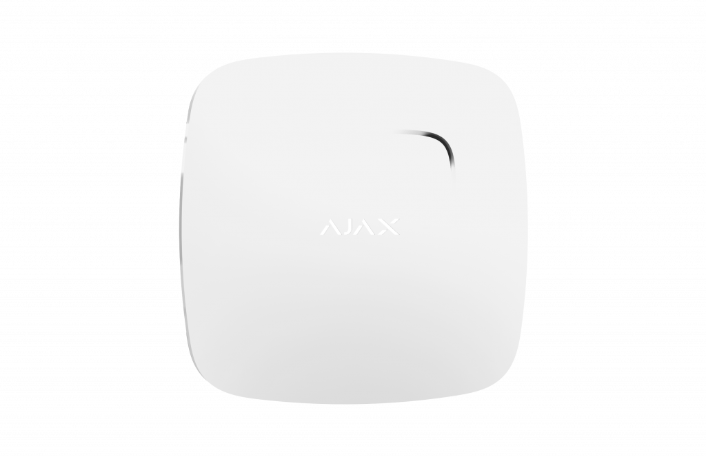 Все Ajax FireProtect Plus (W) Датчик дыма и угарного газа с сенсором температуры видеонаблюдения в магазине Vidos Group