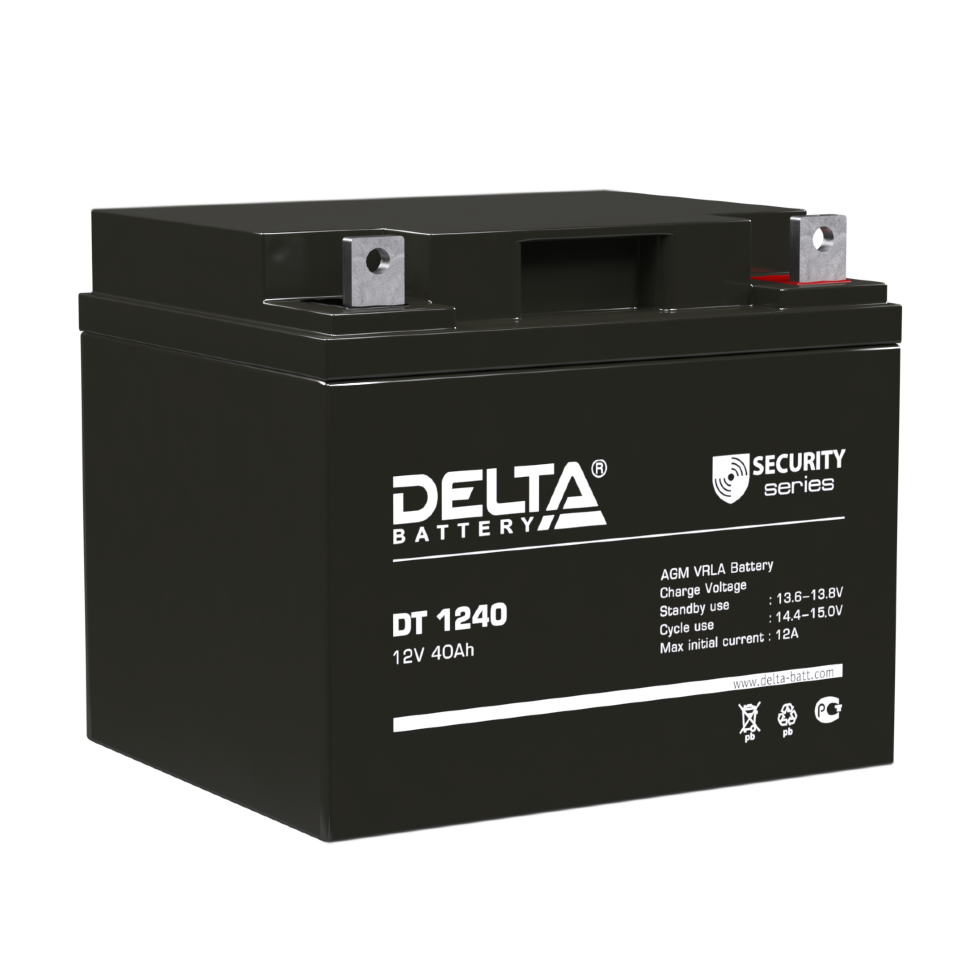 Все АКБ Delta DT 1240 Аккумулятор герметичный свинцово-кислотный видеонаблюдения в магазине Vidos Group